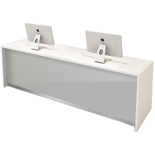 吧台收银台公司前台接待台美容院简约现代商用店铺小型柜台办公桌