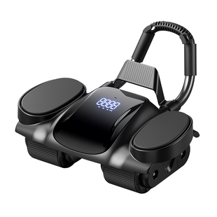 智能四轮健腹轮2025新款腹肌轮自动回弹腹肌训练器材男瘦肚子神器