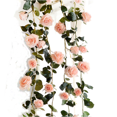 空调管子遮挡装饰仿真假花藤条