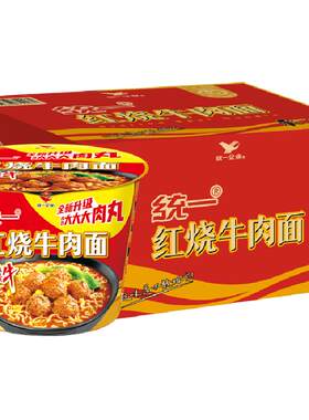 统一肉香红烧牛肉面103g*12桶