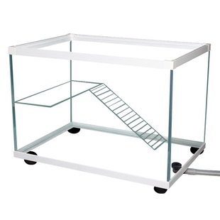 定制超白乌龟缸带晒台产蛋池乌龟专用鱼缸水族箱桌面乌龟缸定做