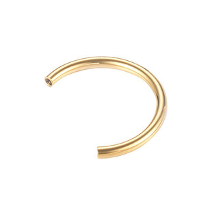 F136钛合金马蹄环耳钉内螺旋1.2C形唇环防过敏Daith环鼻中隔耳环