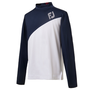FootJoy高尔夫男士服装FJ新款长袖套头衫圆领舒适男装秋冬打底T恤