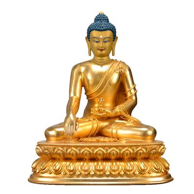 全鎏金不动明王装饰品雕像摆件