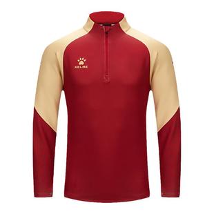 KELME2024出征系列运动卫衣男女款立领半拉链儿童训练套头衫外套