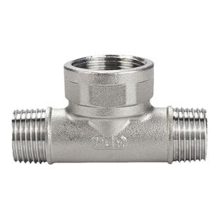 304不锈钢内外丝变径中大三通异径三通内外螺纹水管接头中大三通