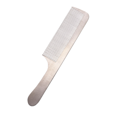 美发专用钢梳男士理发梳子超薄