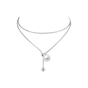 ZEGL明星同款珍珠项链长款锁骨链女设计师百搭秋冬毛衣链配饰吊坠