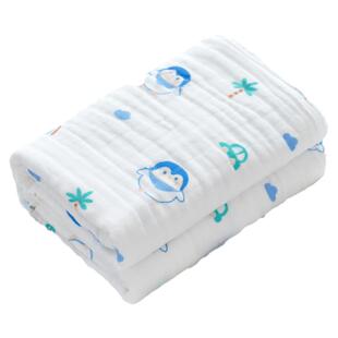 高密纱布婴儿浴巾纯棉六层初生儿童毛巾被子新生儿宝宝浴巾秋冬