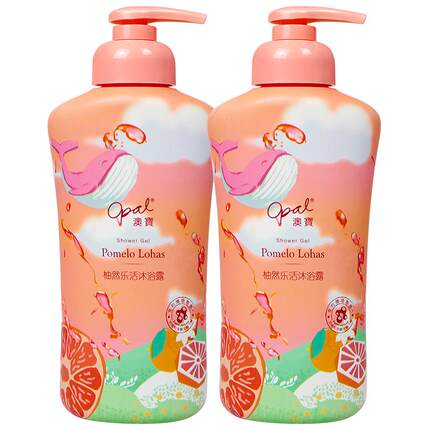 澳宝柚然乐活西柚沐浴露香氛泡沫氨基酸保湿补水男女沐浴液525g