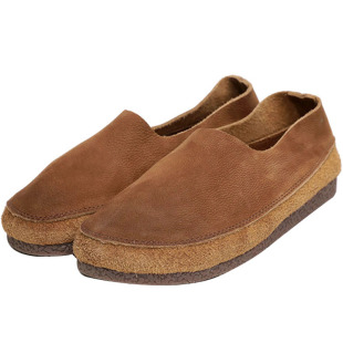 脱毒家 素以为洵 头层牛皮软底女牛筋底真皮复古单鞋新款平底鞋女