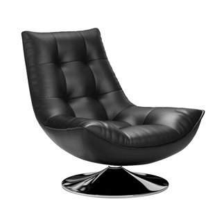 懒人沙发休闲转椅客厅轻奢真皮沙发椅单人可躺可睡蛋壳椅窝窝躺椅