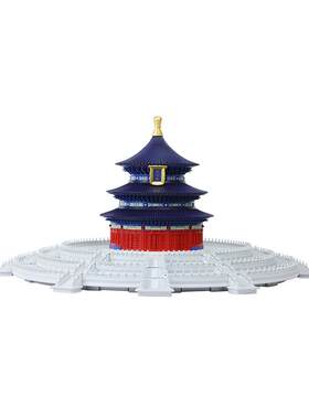 千年榫榫卯古建筑拼插积木模型