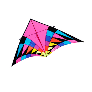 潍坊大型基林风筝2/3/6平妖姬碳杆大三角伞布树脂杆成人微风易飞