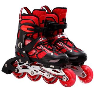 美洲狮儿童轮滑鞋全套装溜冰鞋初学者旱冰鞋男女中大童滑冰鞋可调