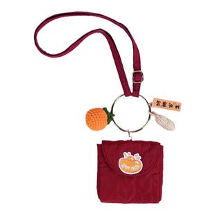 苏塔原创新品好柿花生羽绒迷你可爱开运红包手提斜挎本命年手机包