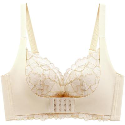 前扣内衣女小胸聚拢调整型防下垂