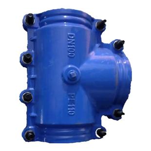 球墨铸铁管哈夫节承插马鞍三通镀锌PE水管抢修器加厚堵漏器快接头