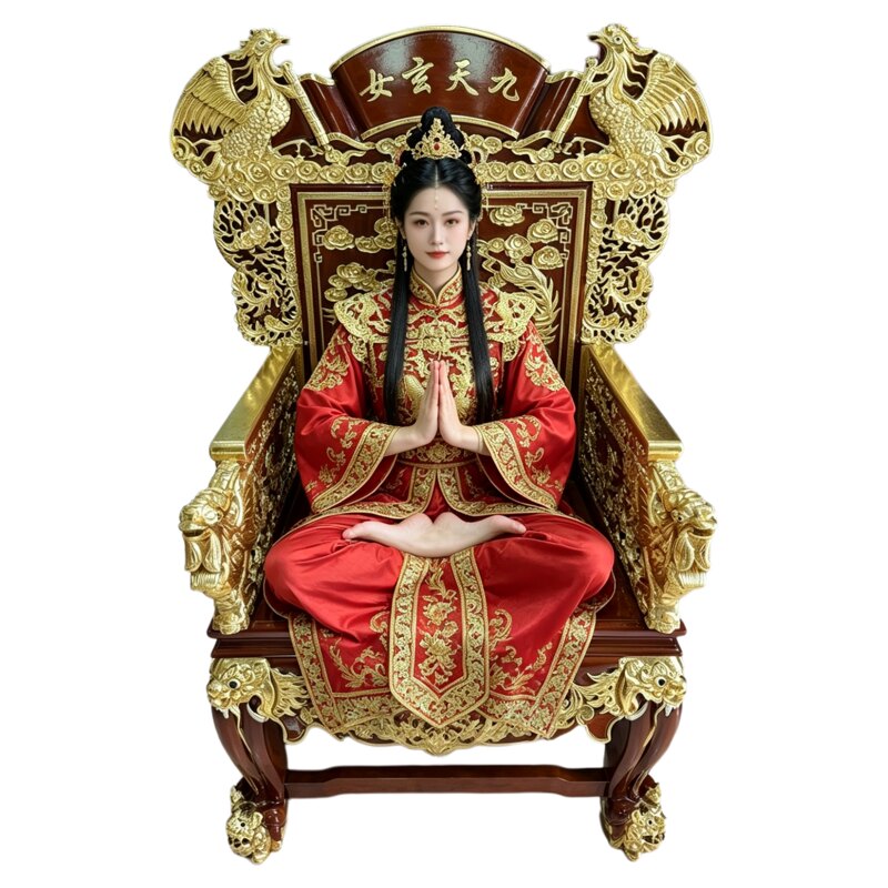 木雕凤凰五凤太师椅扶乩乩童中式