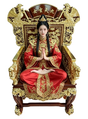 木雕凤凰五凤太师椅扶乩乩童中式