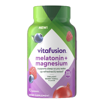 Vitafusion新款褪黑素镁二合一