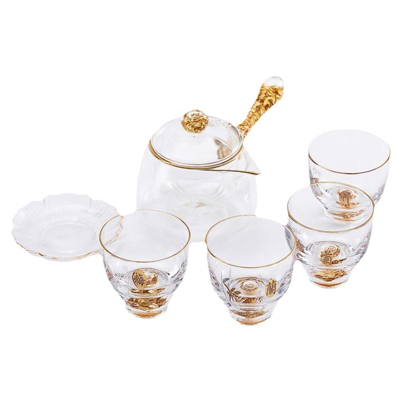 浮生棠茶具功夫茶具金箔手工