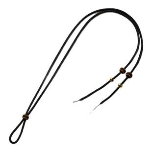 DIY手工编织绳金色编绳项链吊坠挂绳男女儿童可穿八宝罗盘黄金锁