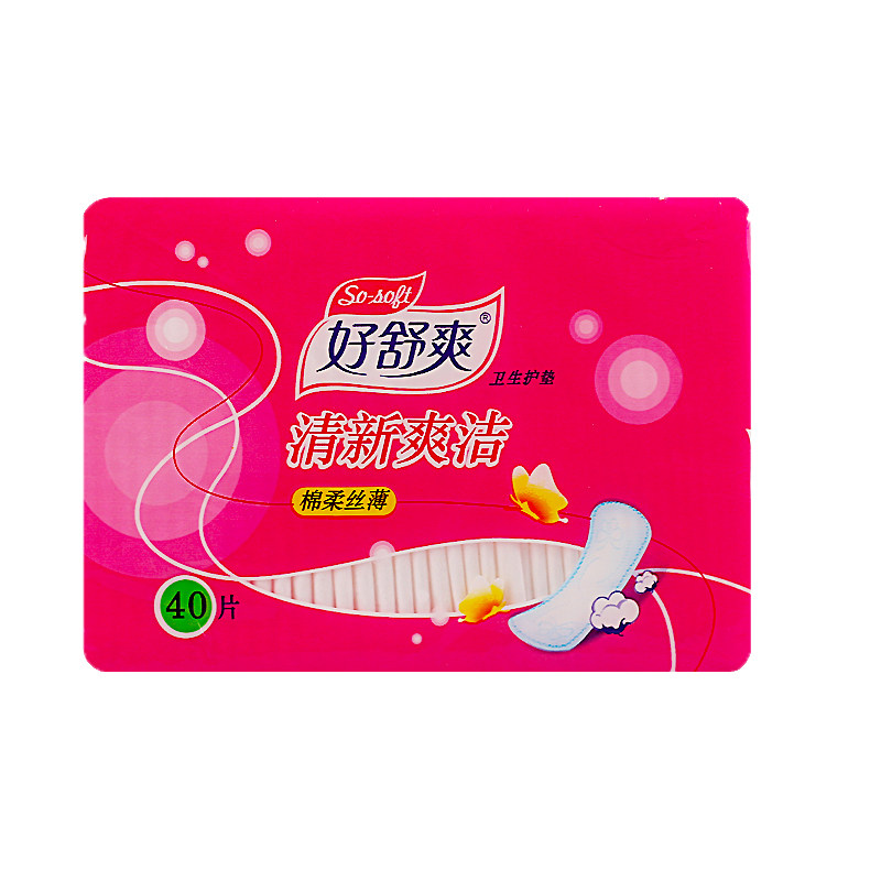 好舒爽丝薄清新片装155mm护垫