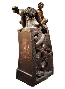 博物馆文化主题八路军展示玻璃钢