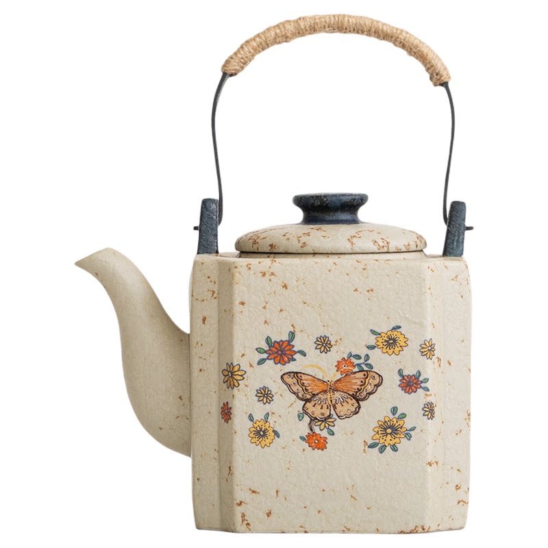 臻尧火石红大容量提梁壶功夫茶具