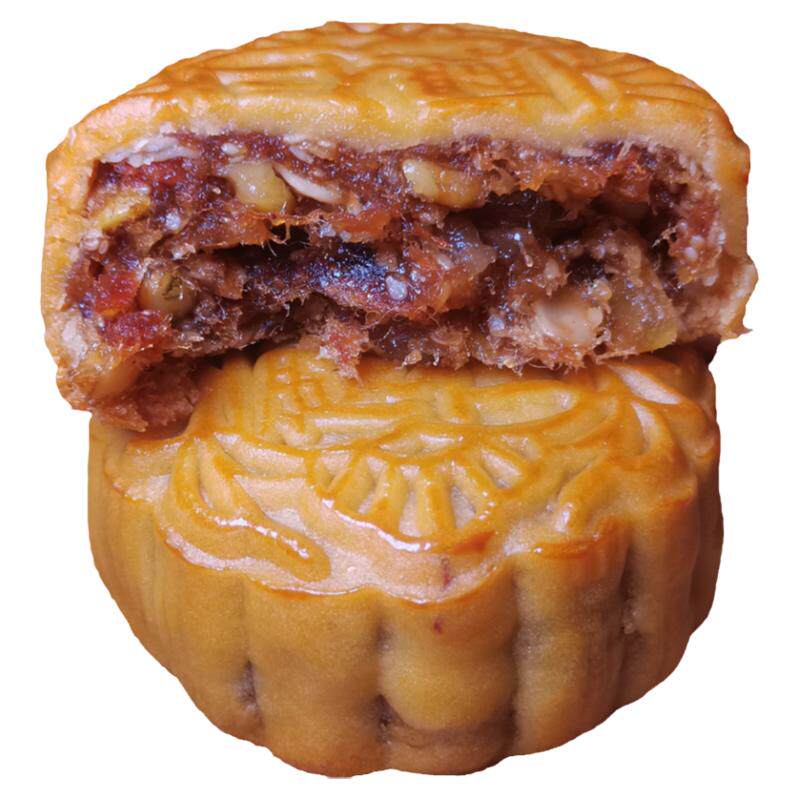 福万众加头金腿五仁月饼
