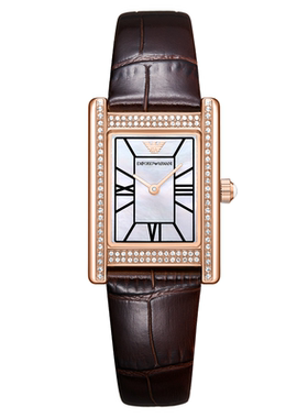 【秋季新品】Armani阿玛尼皮带小方表复古优雅气质女表AR11804