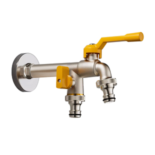 户外水龙头室外4分一进二出水防冻裂自来水庭院花园双控浇花洗车