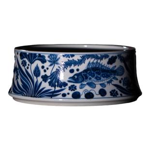 小雅家｜观古珍玩景德镇高端柴窑青花瓷 仿古仿元鱼藻纹建水水洗