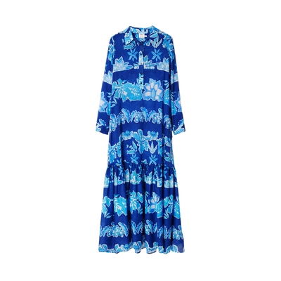 Desigual【Stella Jean设计师款】度假风印花长款连衣裙