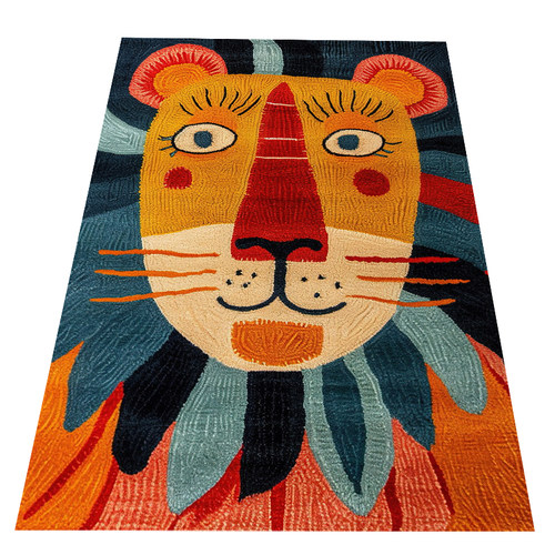 儿童房地毯男女孩卧室新款免洗可擦沙发转椅地垫阅读区卡通床边毯