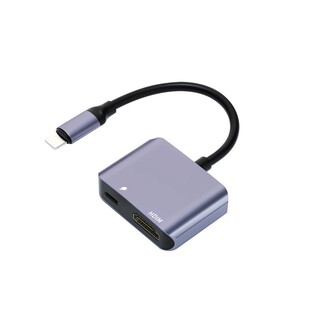 适用苹果lighting转hdmi转接头ipad平板手机投屏高清连接线同屏投影仪电视机显示器直播视频采集卡转换器接口