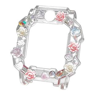 适用小天才电话手表表带z12z11z9海洋花z8z7z6a保护壳套DIY可爱D2
