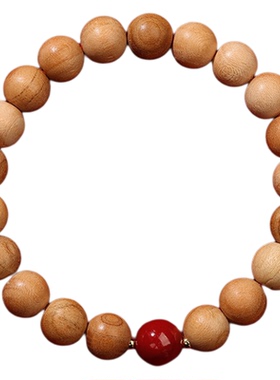 【普陀山官方】老桃木朱砂手链