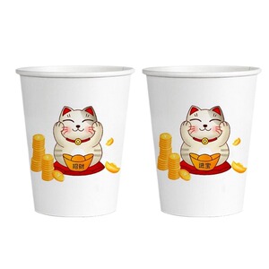 纸杯一次性杯子水杯家用加厚不漏商用整箱批发错版热饮咖啡茶杯子