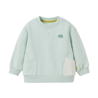 papa春季儿童卫衣纯色软糯可爱