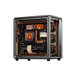 【国补10%】华硕旗舰店乔思伯X400海景房AMD 9800X3D/9600X/5060Ti/5080显卡三角洲3A游戏5070Ti台式diy主机