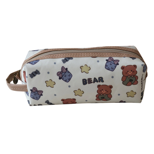 韩式可爱卡通笔袋防水小学生女生便携手拎小巧大容量文具盒收纳袋