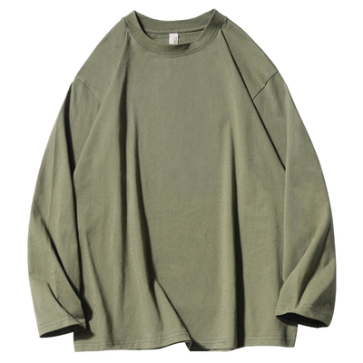 280G重磅长袖T恤纯色内搭打底衫