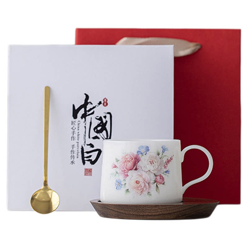 下午茶花茶杯碟套装礼盒