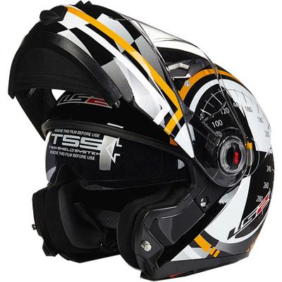 LS2揭面盔FF370双镜片四季通用