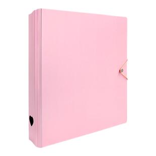 ins高颜值纯色卡册大容量活页九宫格透明内页三寸明星爱豆小卡片收集册a5大收纳集卡包专辑收藏册4格绑带相册