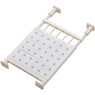 可伸缩衣柜收纳分隔板厨柜子分层架隔断板鞋柜厨房浴室置物架神器