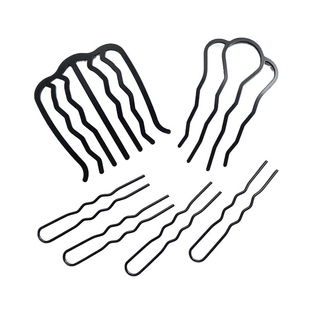 懒人发梳盘发神器丸子头倒插梳发卡后脑勺隐形防滑固定四齿U型夹