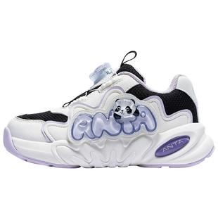 墩墩鞋丨安踏儿童运动鞋25春季新款女小童轻弹厚底老爹鞋旋钮童鞋